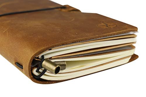 Étui À Fermeture Éclair Et Porte-Cartes Kraft, Paquet De 2 Accessoires Pour Journaux De Voyage Rechargeables - Taille Standard - 8,25 X 4,25 Pouces (21 X 11 Cm)