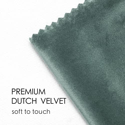 Vitalizart Ruban Velours Vert Poussière 0,95 cm x 4,57 m x 3 Rouleaux, Bobine en Bois, Ruban en Tissu pour la Décoration de Couronnes de Noël, l'Artisanat, les Ornements, l'Emballage de Cadeaux
