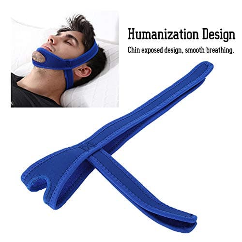 Mentonnière, Mentonnière Anti-ronflement, Bande Buccale pour Dormir, Dispositif de Réduction des Ronflements Réglable et Respirant pour que L'utilisateur Reste fermé Pendant le