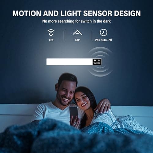 BOOTEEK 96 Led Cuisine Sous Meuble, Lampe cuisine avec 3 Couleurs, 40CM Lampe de Placard Led Sans Fil Rechargeable 3000mAh pour Lumière Cuisines, Couloirs, Garage [Classe énergétique G]