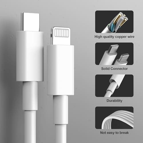 Chargeur for iPhone 14/14 Pro /14 Pro Max /14 Plus /13 12 11 SE Mini X XS XR, 25W USB C Prise Rapide et 2M Cable Secteur Mural Type C Alimentation Adaptateur Trefard