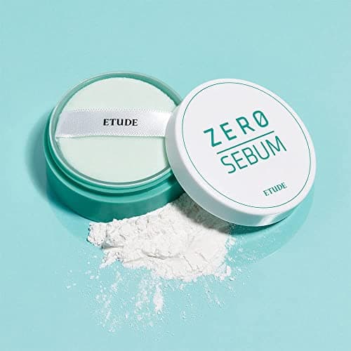 Etude House Poudre Siccative Zéro Sébum 4g Nouveau | Poudre libre légère pour le visage sans sébum avec 80% de minéraux | Longue durée pour le réglage ou le fond de teint (zéro sébum 4 g (21AD)