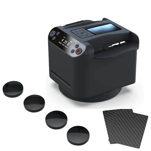 CUIYKAI Mélangeurs de Cartes et distributeurs automatiques 2 en 1,Distributeur de Cartes Rotatif 360 °avec Télécommande sans Fil,pour Le Poker,Le Blackjack