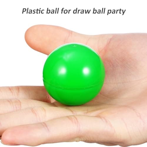 Operitacx Boules De Bingo Creuses De 25 Pièces Boules De Tombola De 4Cm sans Numéro Accessoires De Balles De Jeu Ouvrables en Plastique