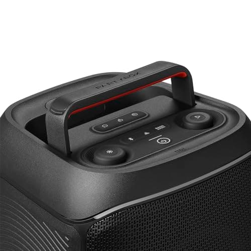 JBL Partybox Club 120, Enceinte portable de soirée, poignée pliable ergonomique, son JBL Pro, jeu de lumières, 12 heures d'autonomie, résistante aux éclaboussures IPX4, en noir