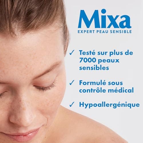 Mixa Expert Peau Sensible - Sérum Hyalurogel - Booster Hydratation 24h Repulpant - Acide Hyaluronique Pur, Vitamine B3 + B5