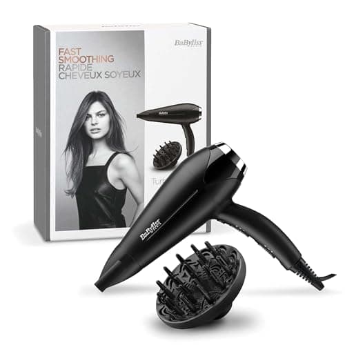 BaByliss - D572DE - Sèche-cheveux Turbo Smooth 2200 avec Technologie Ionique et Céramique