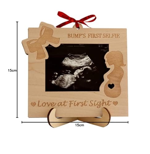 Heart's Sign Cadre échographique « Love at First Sight » | Cadeau pour future maman et maman enceinte | Cadres photo sonogramme | Cadeau pour nouvelle maman pour femme