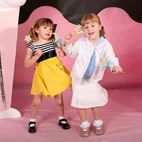OPUHOHR 18 Set Baguette Princesse en Bois, Baguette Magique Cadeau Princesse Fée Accessoire, Kit de Bricolage pour Anniversaire Fête Cosplay Jouet Jeu de Rôle