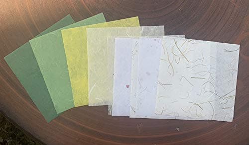 RATREE SHOP Lot de 50 feuilles de papier de mûrier carré pour origami - Pour loisirs créatifs