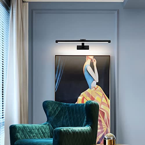 TYhogar Lampe Miroir LED Salle de Bain 60cm 3 réglages de température de couleur Murale Salle de Bain 270° Rotatif Applique Murale 1320LM 12W IP44 Intérieure Lampe pour Tableau 3000K/4500K/6000K