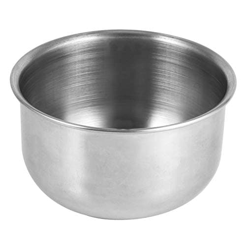 Bol de savon, Bol de rasage, bol de rasage en acier inoxydable Tasse de rasage Outil de nettoyage de mousse pour crème à raser, savon ou pinceau