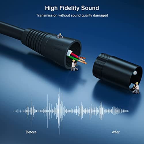 NUOSIYA Cable XLR 30m 2 paquet Cable Microphone XLR Male Femelle Compatible avec Microphone Enceinte Caméra Table de Mixage Amplificateur Audio Studio Enregistrement