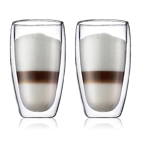 BODUM (4560-10) Lot de 2 Verres à double paroi, Transparent, 45 cl, 2 Unité