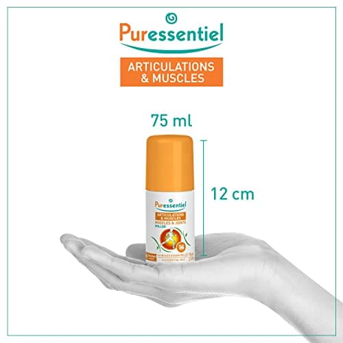 Puressentiel - Articulations et Muscles - Roller aux 14 Huiles Essentielles - Soulage les douleurs musculaires, articulaires et les courbatures – Dos, genoux, jambes du sportif - 75 ml