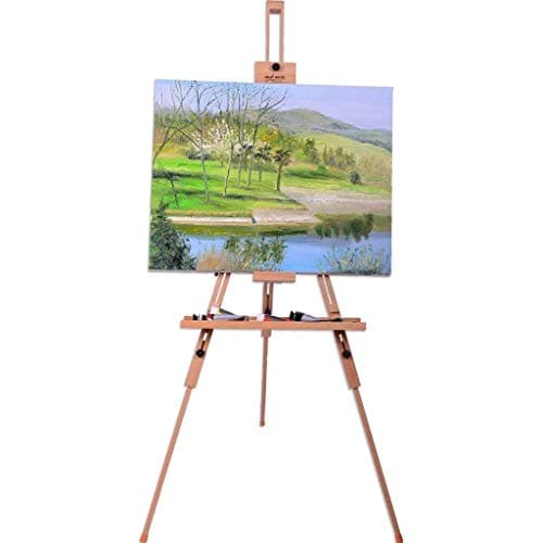 Mont Marte Chevalet trépied pliable et réglable en bois en hêtre, pour la peinture, supporte des toiles jusqu'à 120 cm (47") de haut