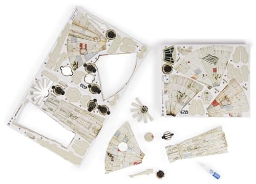 4D BUILD - Puzzle 3D Star Wars - Maquette Star Wars 223 Pièces - Faucon Millenium Inspiré de la Saga - Puzzle Adulte - Jeu de Construction à Collectionner - Jouet adulte - Jeu Enfant 12 ans et +
