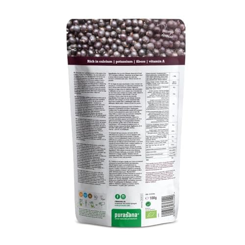 Purasana® Poudre de Baies d’Açaï Bio - Complément Alimentaire Superaliment, Riche en Antioxydants, Renforce l'Immunité, 100% Vegan & Sans Gluten, 100g