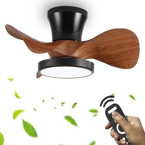 Noir Ventilateur Plafond Avec Lumiere Petit Chambre Memoire Dimmable Lustre Ventilateur De Plafond Et Telecommande App Réversible Silencieux Dc Ventilo Plafond Avec Lumière Led Timer Lounge