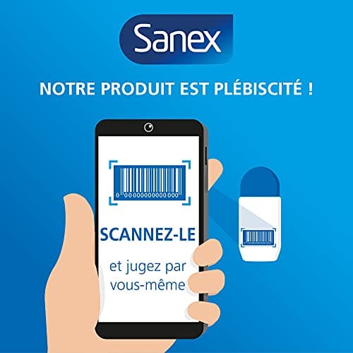 SANEX - Déodorant à Bille Natur Protect Extra Efficacité - Déodorant pour Homme et Femme à la Pierre d'Alun - Efficacité 48 h - Sans Alcool, Sans Colorants - 50 ml