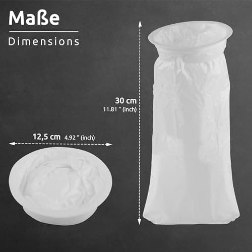 ECENCE 10 sac vomissement voiture avec anneau, sachet de voyage pour vomir, sac pour le mal de l'air, sac à vomi opaque, grande contenance, fermeture facile