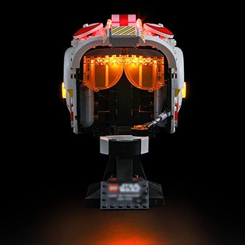 BRIKSMAX Kit d’éclairage à LED pour Lego Le Casque Red Five de Luke Skywalker - Compatible with Lego 75327 Blocs de Construction Modèle- Pas inclure l’Ensemble Lego