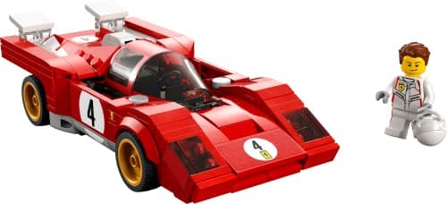 LEGO 76906 Speed Champions 1970 Ferrari 512 M Modèle Réduit de Voiture de Course, Jouet de Construction pour Enfants à Collectionner