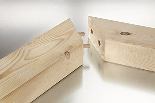 kwb Guide pour chevilles, set complet comprenant une mèche à bois CV et des chevilles à bois, aide au perçage universelle pour les perçages droits de Ø 3 3.3, 4 4.2, 5 6 6.8, 8 10 12 mm