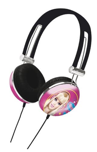 Lexibook Barbie, Casque audio stéréo, puissance sonore limitée, pliable et ajustable, rose, HP010BB