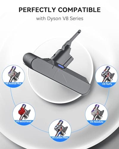 Morpilot 6500mAh Batterie pour Dyson V8 SV10, Compatible avec Dyson V8 Absolute V8 Animal V8 Fluffy SV10 Cordless Vacuum avec 2 Filtres