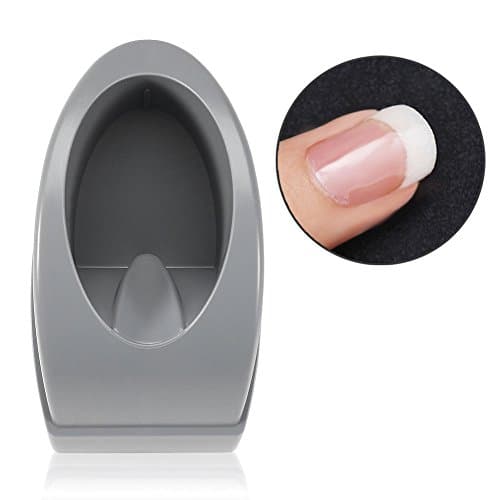 Dip Nail Container, Smile Line Maker, French Manucure Moulding, French Tip Dip Nail Powder Tray, Nail Art Diy Accessoire(gris)
