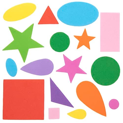 Baker Ross Formes Autocollantes en Mousse (Lot de 180) - Matériel Créatif Pour Enfants