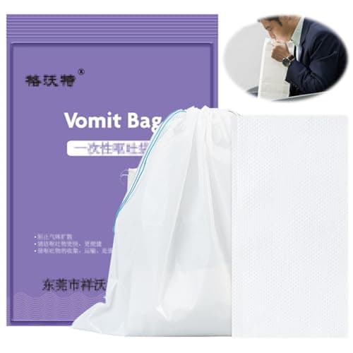 Yueser Sac Vomissement Voiture, 20 Pièces Sac à Vomi étanche Sac Vomi Zéro Odeur Sac a Vomi Voiture Enfant Sac Vomitoire Enceintes Sac de Barf Sac de Vomissement Jetable pour Voiture et Voyage 1500ml