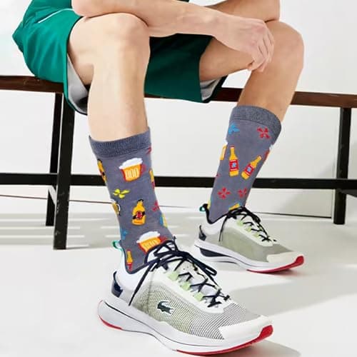 Chaussettes Homme Rigolote Chaussettes Drôles Chaussettes Amusantes Fantaisie Cadeaux Nouveauté pour Homme Cadeau Papa Amie Famille Fête des Pères