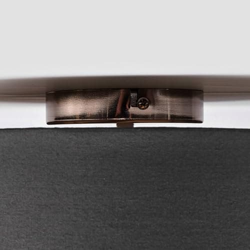 Lindby Plafonnier Tissu Sebatin à intensité variable (Moderne) en Gris Textile e. a. pour Chambre coucher (à 3 lampes, E27), Luminaire Plafonnier, Lampe Plafond, Eclerage Eclairage