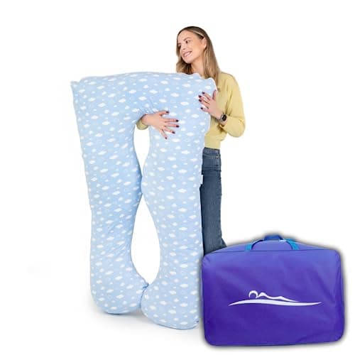 MAKOSAS KomfortKissen Original - Coussin orthopédique de qualité supérieure - Coussin de corps - Coussin de positionnement latéral - Pour un meilleur sommeil et contre les maux de dos - 100 x 150 cm