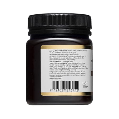 MANUKA DOCTOR - MGO 240 Miel de Manuka monofloral (250g) 100% pur miel de Nouvelle-Zélande. Certifié. Garanti. CRU. Sans OGM