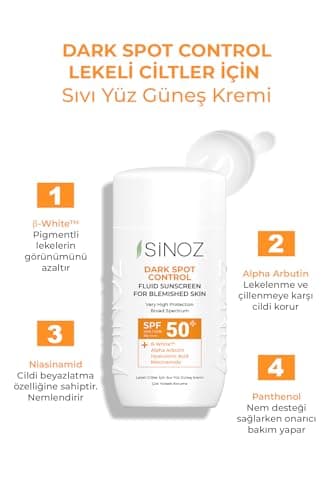 Sinoz, Crème solaire fluide anti-taches SPF50+ / PA++++