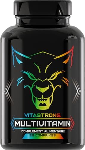 Multivitamines Complet | Vitastrong Vitamine C, E, B1, B2, B6, D, A, K, B12, Biotine | 100% Naturel et Pur | 13 Vitamines À Haute Dose | Made in Italy