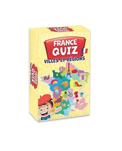KANGUR Quiz France Villes et Régions Jeu Familial Jeux de Société pour Enfants et Adultes Quiz Jeu de Cartes
