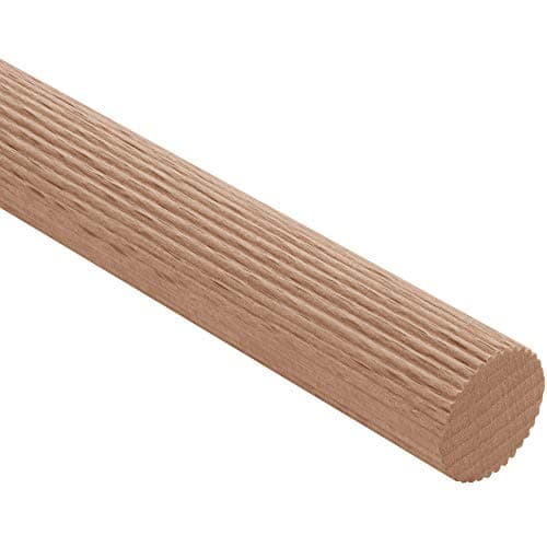 Gedotec Buchen-Rundstab Accessoires de Bricolage Bois Rainuré BAR de Lanterne en Hêtre | Barres Rondes Ø 16 X 1000 mm | Stable & Haute Qualité | Bois de Hêtre | 10 Pièces