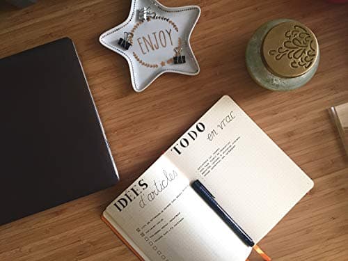RHODIA 117773C - Carnet Souple Bullet Journal Goalbook Coquelicot - A5 14,8 x 21 cm - Petits Carreaux - 240 pages - Papier Clairefontaine Ivoire 90 g/m - 2 Rubans - Couverture Simili Cuir