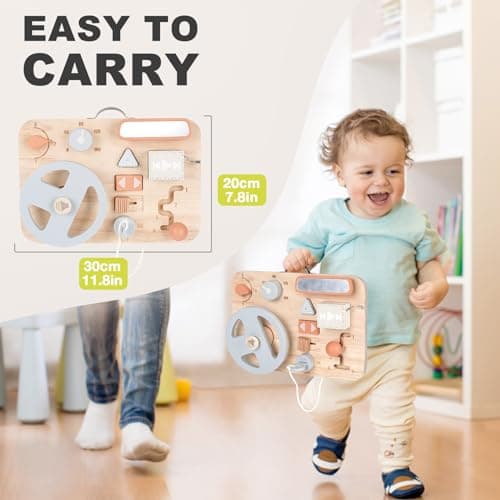 Vanplay Busy Board Montessori Parcours Motricité Bébé Planche Montessori Jouet Enfant Volant Enfant Jeux Educatif Enfant 2 3 4 Ans