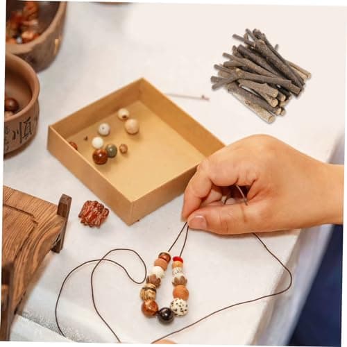 VILLCASE 20 Pièces Pièces De Bois Flotté Bâtons De Bois Accessoires De Bricolage Bâtons De Brindilles Bâtons De Bûches De Bois Bricolage Artisanat Matériel Bâtons De Bois Naturel De