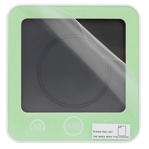 Horloge de Salle de Bain, Horloge de Douche Contrôle Tactile étanche, Alarme Numérique LCD, Thermomètre Hygromètre, Minuterie de Compte à Rebours, Alimenté par Pile, pour Maquillage Cuisine (Vert)