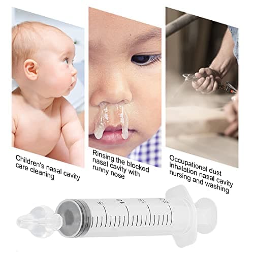 Lot de 4 pulvérisateurs de nez pour bébé - Réutilisable - 20 ml - Avec embout d'aspiration en silicone - Nettoyant nasal