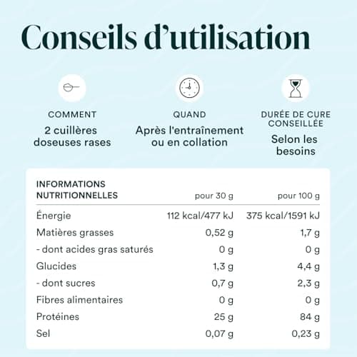NOVOMA Whey Isolate Native, Protéine Pure Non Dénaturée, 25g de Protéines par Portion, Saveur Nature, Musculation et Récupération, 30 Portions, Sachet 900g, Fabriqué en France