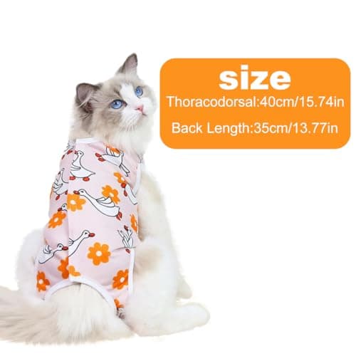 NTRUXZP Combinaison de récupération Professionnelle Cat pour Chat pour plaies Abdominales ou Maladies de la Peau, Alternative après Une Chirurgie Collier électronique pour Chats