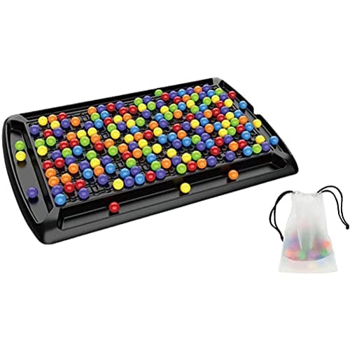 Puzzle Magic Chess Board Rainbow Ball Elimination Game avec 241Pcs Rainbow Bead Extra-Large Jeux d'échecs pour Enfants et Adultes