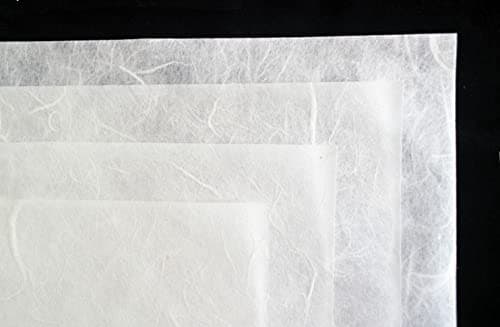 Lot de 25 feuilles de papier de mûrier blanc - Motif origami - Fabrication de cartes - 21,6 x 27,9 cm